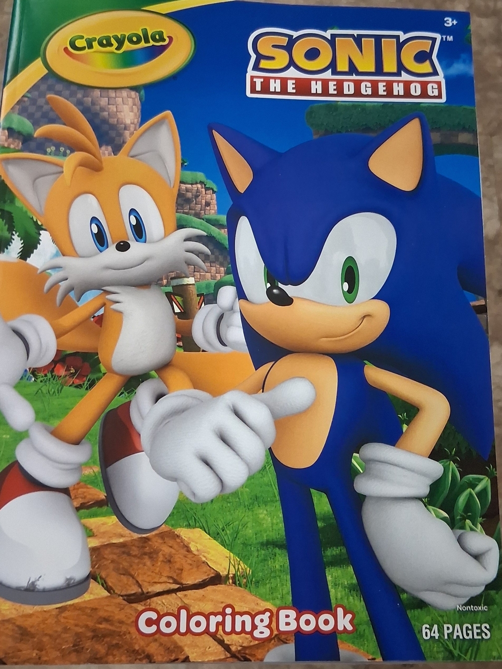 New Crayola Sonic The Hedgehog Coloring And Activity Book